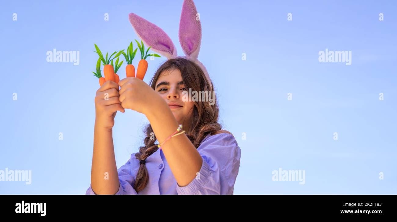 Felice coniglietto di Pasqua Foto Stock