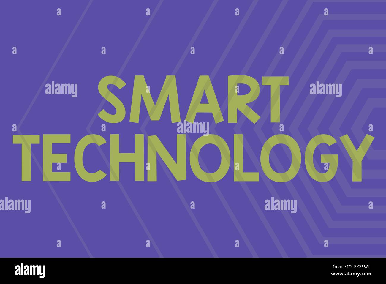 Segnali con tecnologia Smart. Gadget o dispositivo Internet Concept con un computer integrato o chip Line sfondi illustrati con varie forme e colori. Foto Stock