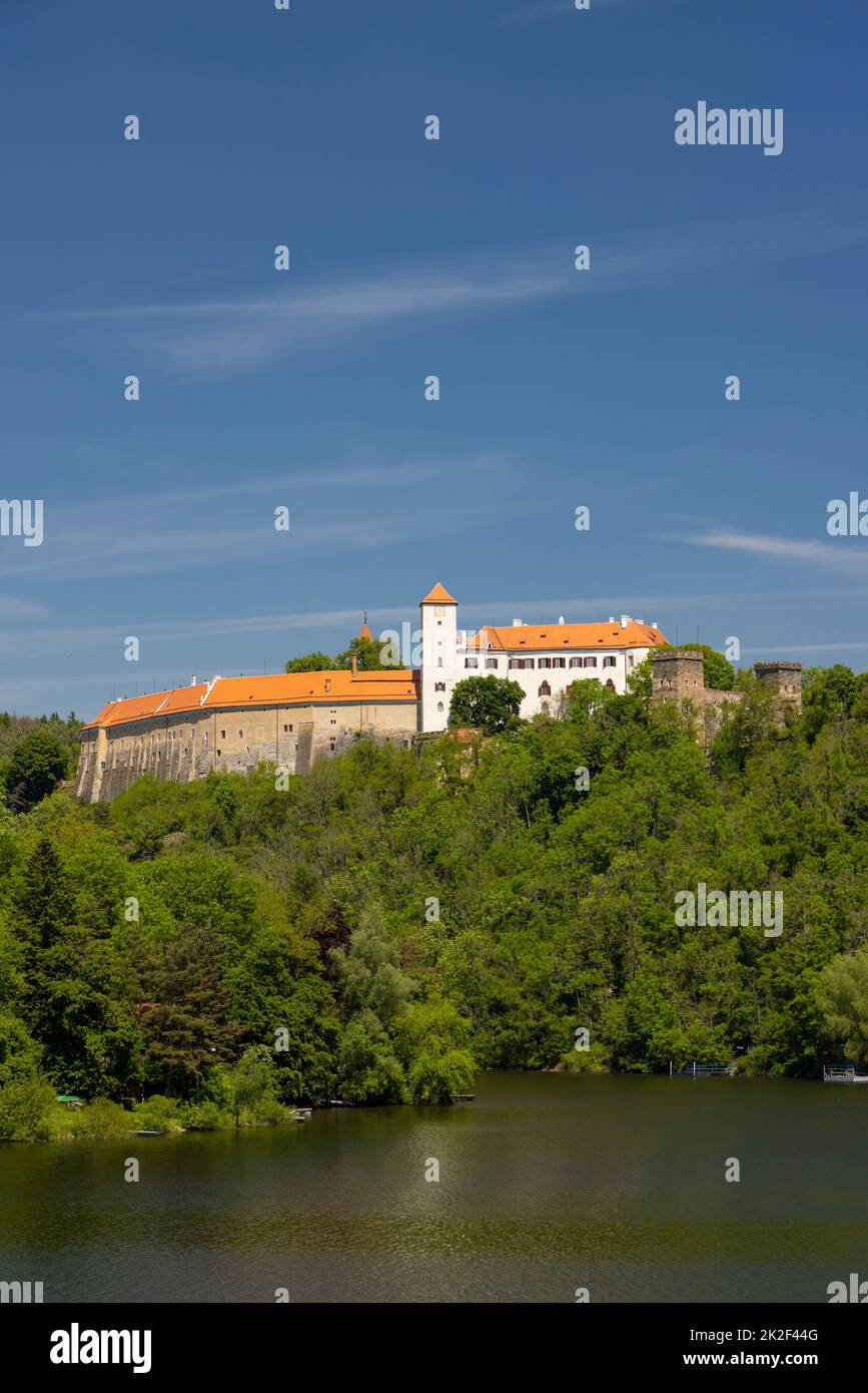 Il castello di Bitov, la regione di Znojmo, la Moravia meridionale, la Repubblica Ceca Foto Stock