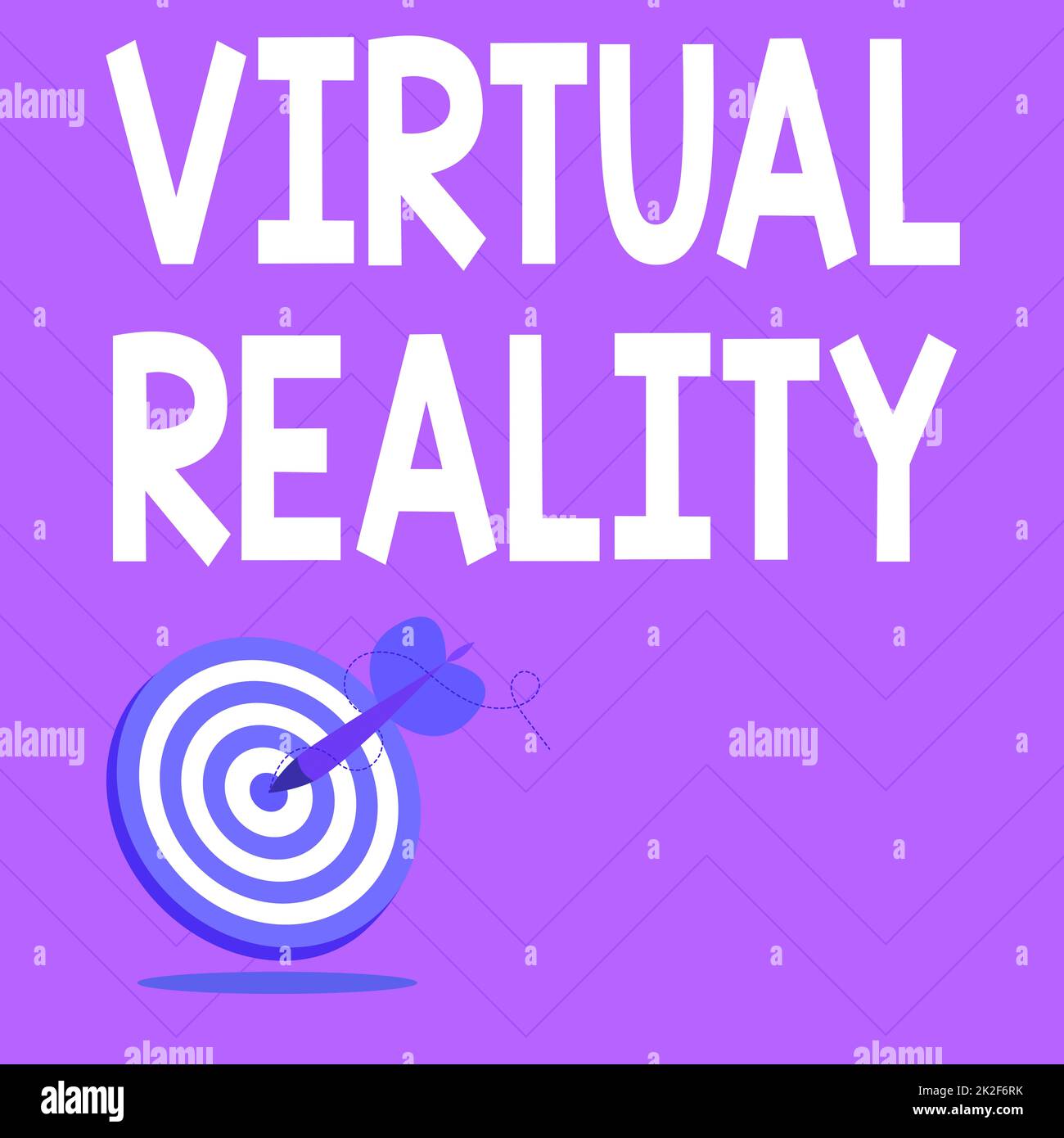 Didascalia di testo che presenta la realtà virtuale. Vetrina aziendale realtà virtuale messaggio di presentazione colpire il concetto di obiettivo, astratto annuncio obiettivo Foto Stock