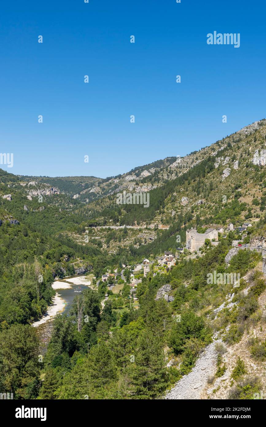 Gorges du Tarn, regione dell'Occitania, dipartimento dell'Aveyron, Francia Foto Stock