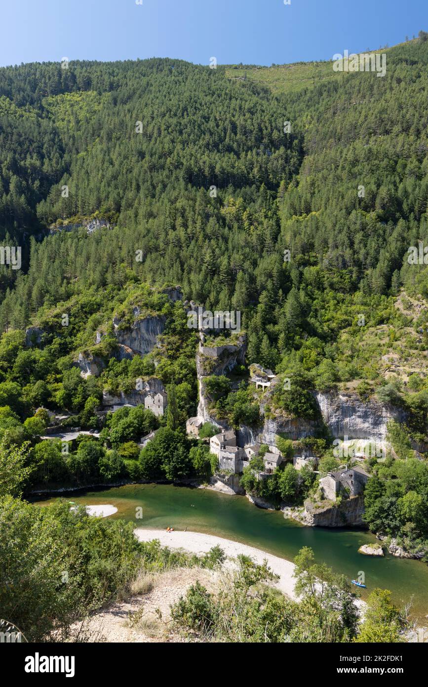 Gorges du Tarn, regione dell'Occitania, dipartimento dell'Aveyron, Francia Foto Stock