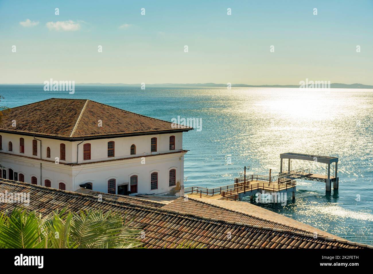 Vista dello storico Solar do Unhao, famoso museo di arte moderna nella città di Salvador Foto Stock