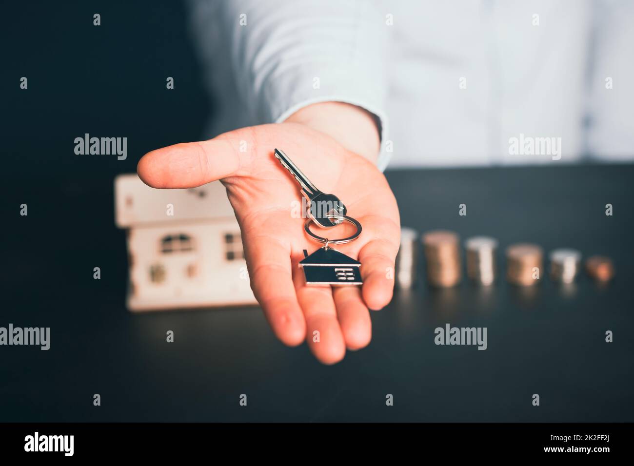 Investimenti immobiliari e tassa di proprietà. Prezzo e Economia Foto Stock