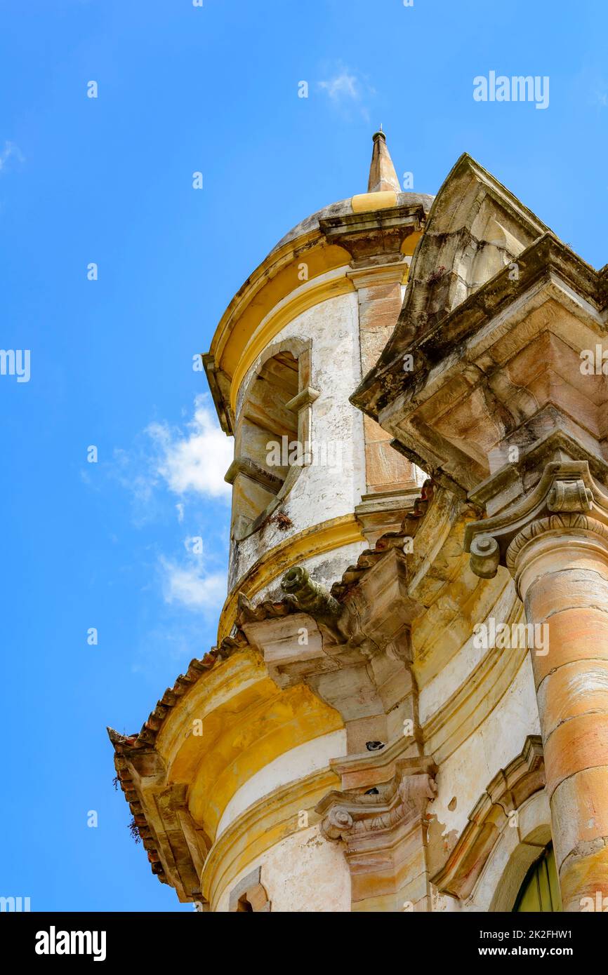 Torre della chiesa barocca Foto Stock