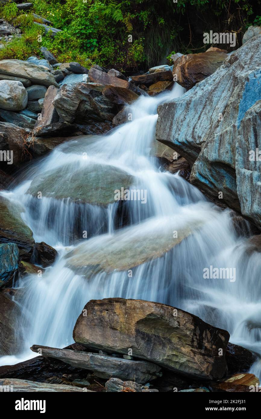 Bhagsu cascate Bhagsu, Himachal Pradesh, India Foto Stock