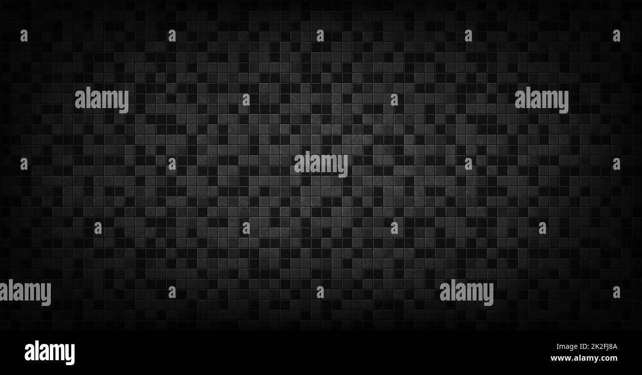 Squares nero mesh carbonio scuro fibra di carbonio - Vector Foto Stock