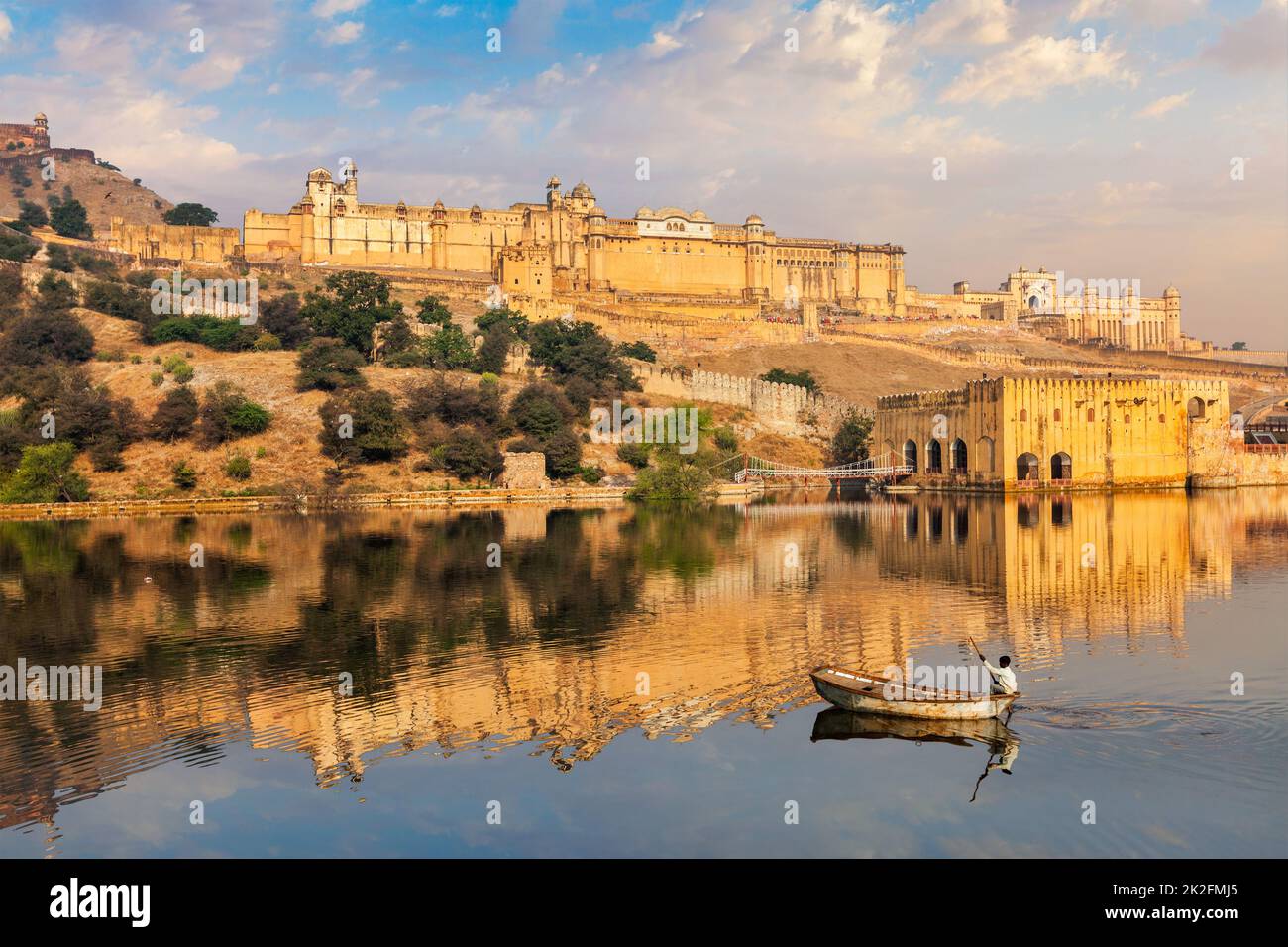 Amer Forte Amber. Jaipur, Rajasthan, India Foto Stock