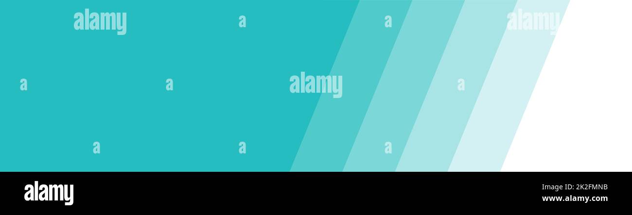 Banner azzurro con strisce diagonali sfumate Foto Stock