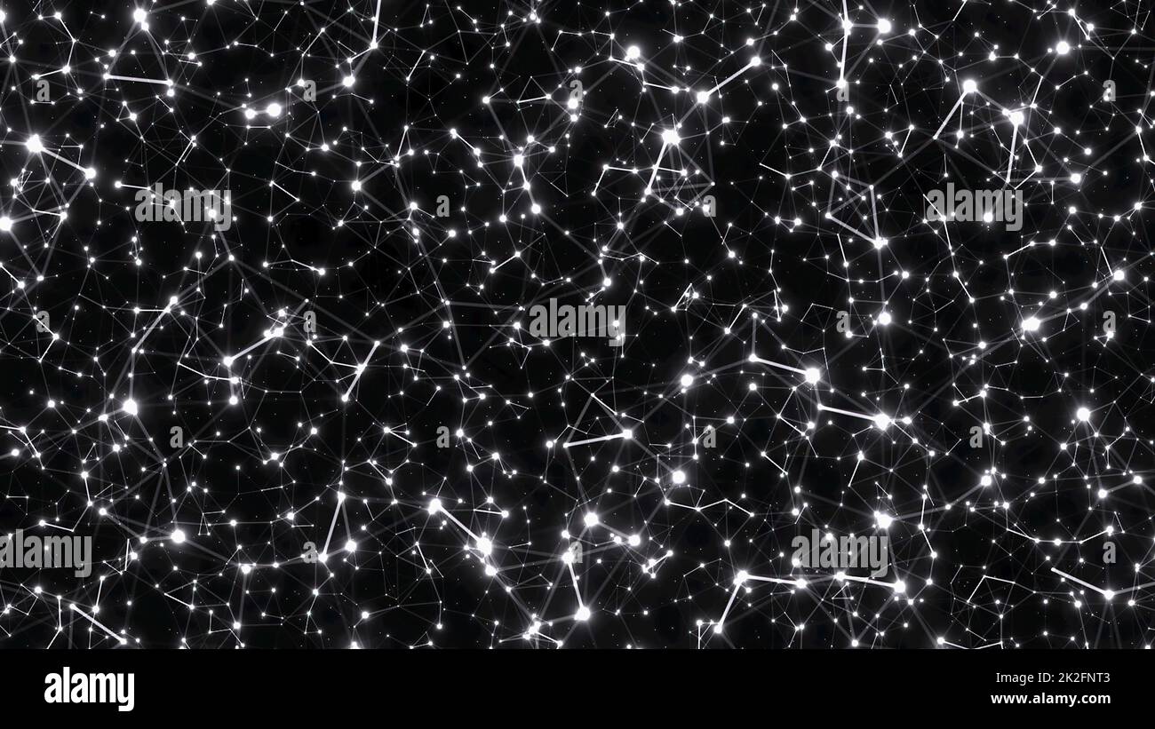 Astratto Plexus tecnologia Scienza e Ingegneria Foto Stock