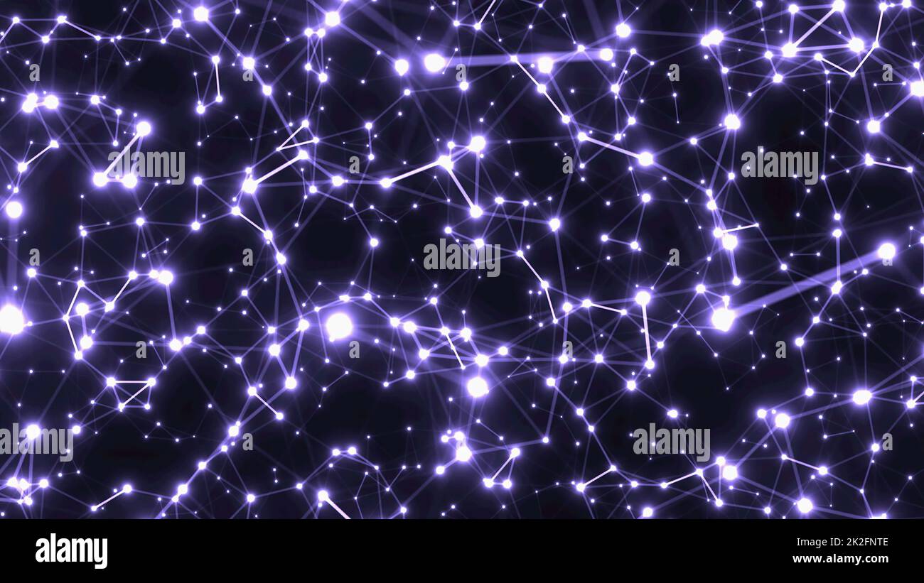 Astratto Plexus tecnologia Scienza e Ingegneria Foto Stock