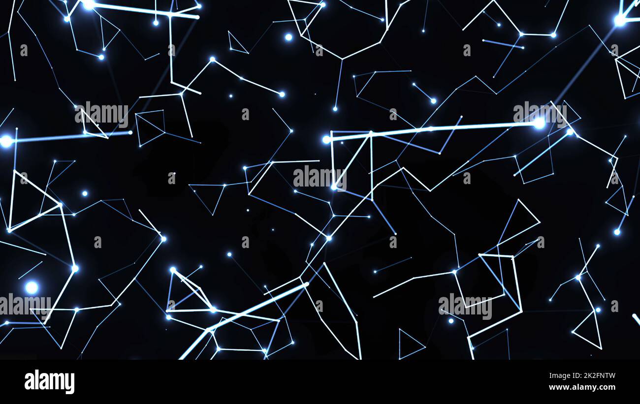 Astratto Plexus tecnologia Scienza e Ingegneria Foto Stock