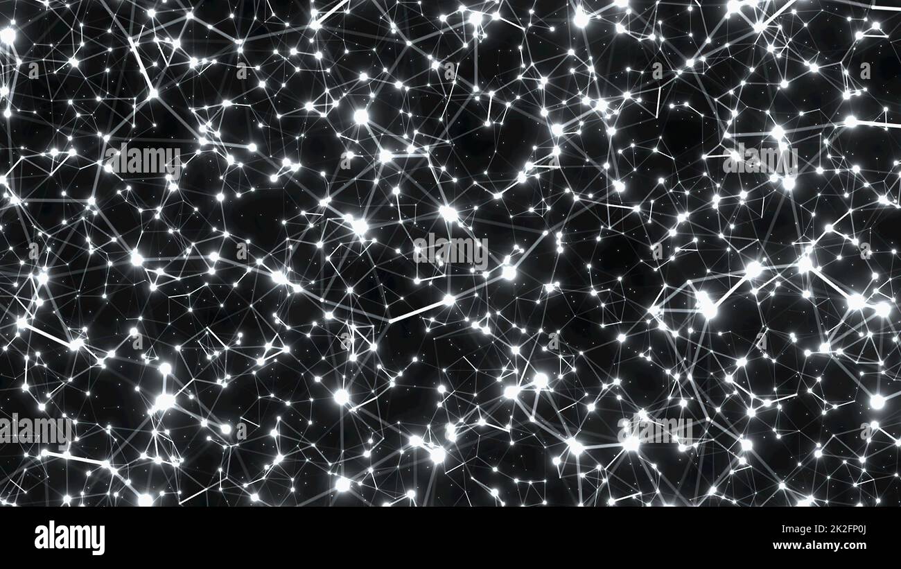 Astratto Plexus tecnologia Scienza e Ingegneria Foto Stock