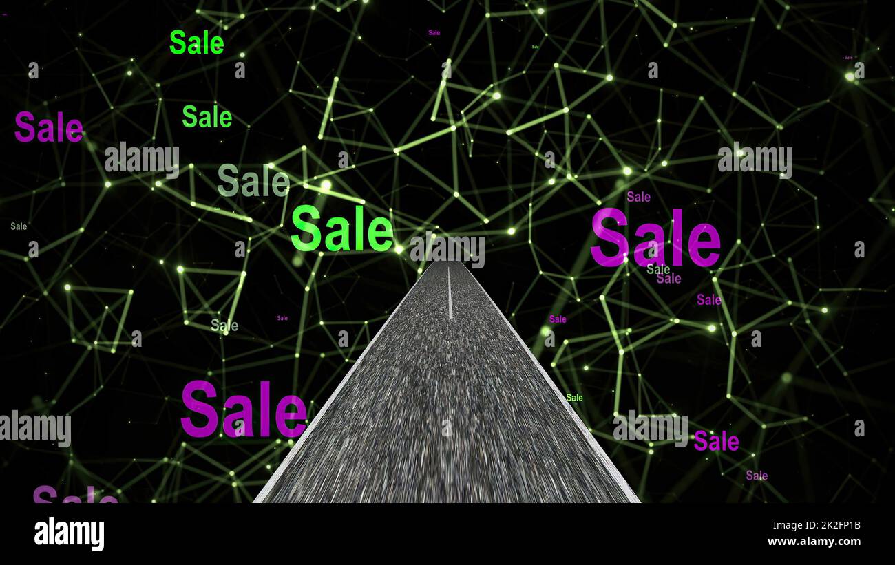 Guida attraverso il mondo delle vendite sul web Foto Stock