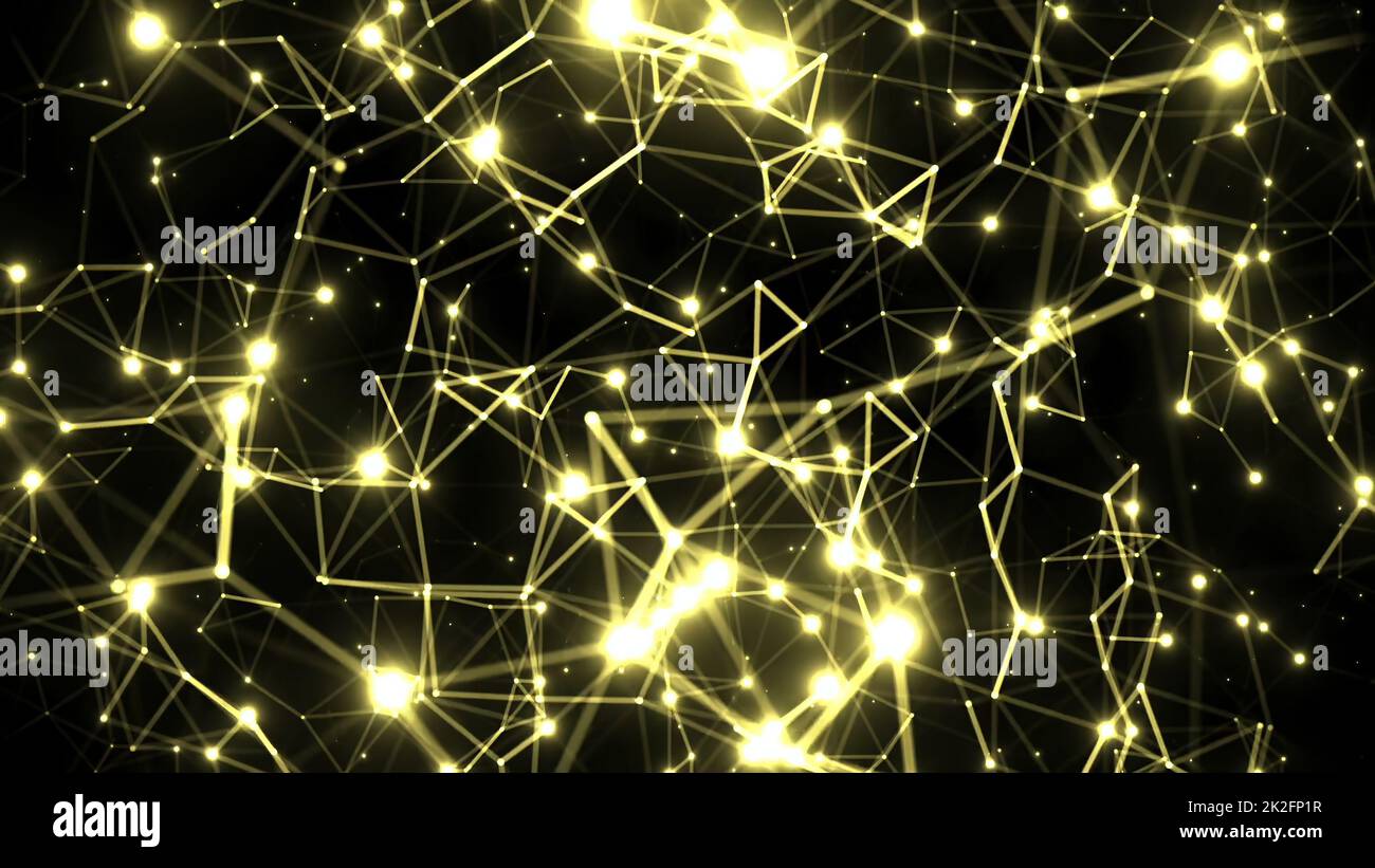 Astratto Plexus tecnologia Scienza e Ingegneria Foto Stock