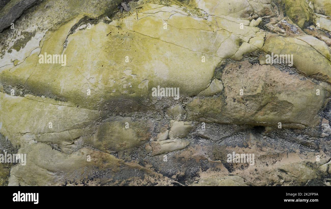 Sfondi di pietra e trame. Una superficie in pietra per lavori decorativi Foto Stock