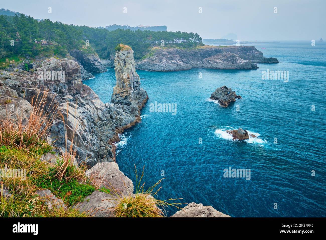 Oedolgae Rock, Jeju Island, Corea del Sud Foto Stock