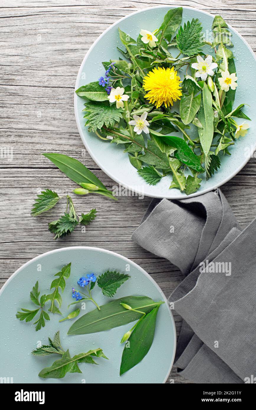 Cibo a molla Foto Stock