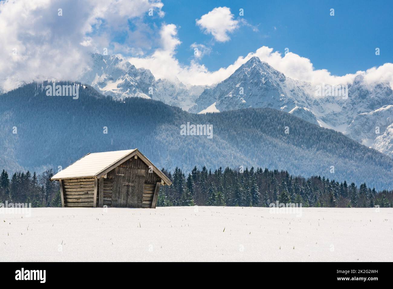 Escursioni nel Parco Naturale di Karwendel Foto Stock