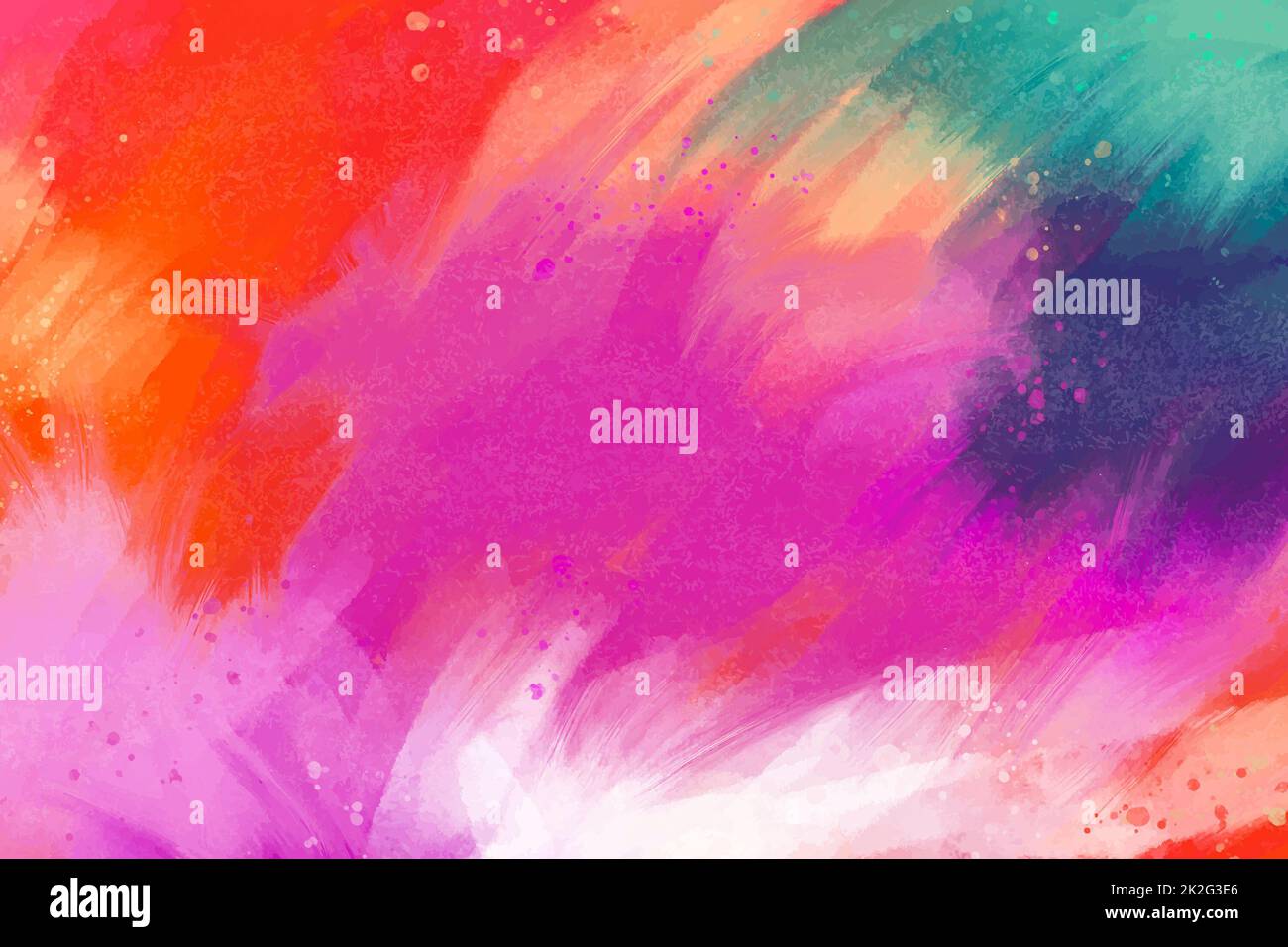 Sfondo astratto giallo, viola, arancione. Spazio di copia per banner, design, poster, sfondo. Sfondo colorato ad alta risoluzione con effetto acquerello Foto Stock