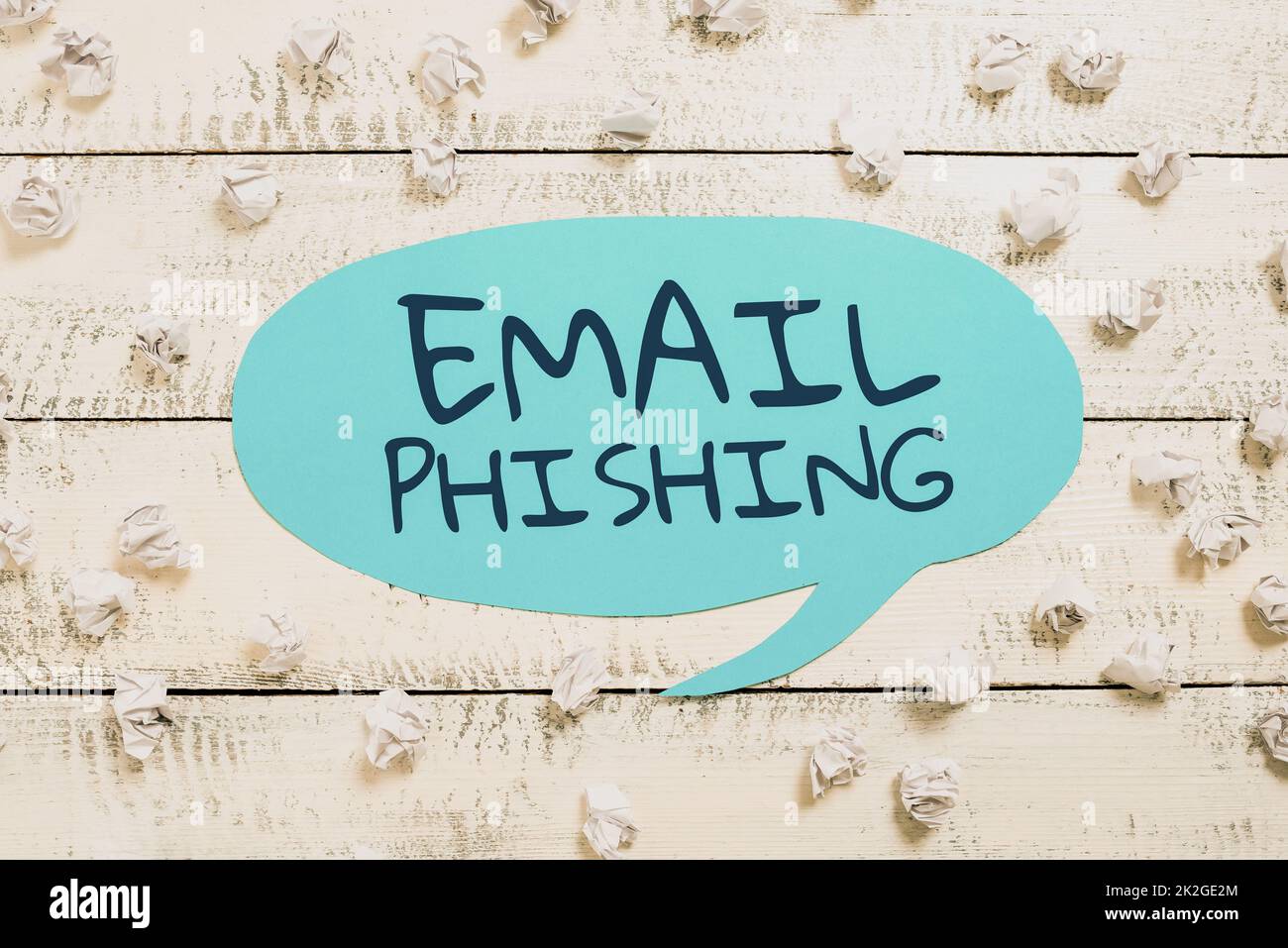 Segno che mostra Email PhishingEmail.com che può collegarsi a siti web che distribuiscono malware. E-mail di panoramica aziendale che possono collegarsi a siti Web che Foto Stock