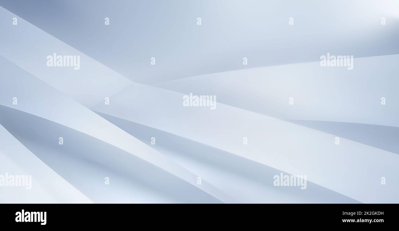 Astratto puro bianco 3D sfondo Foto Stock