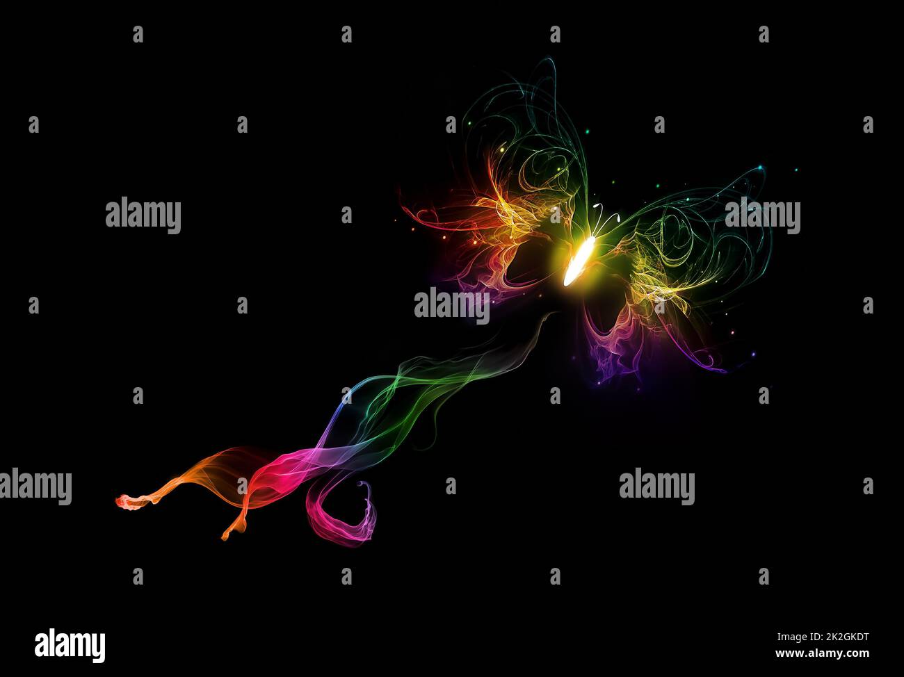 Farfalla multicolore brillante Foto Stock