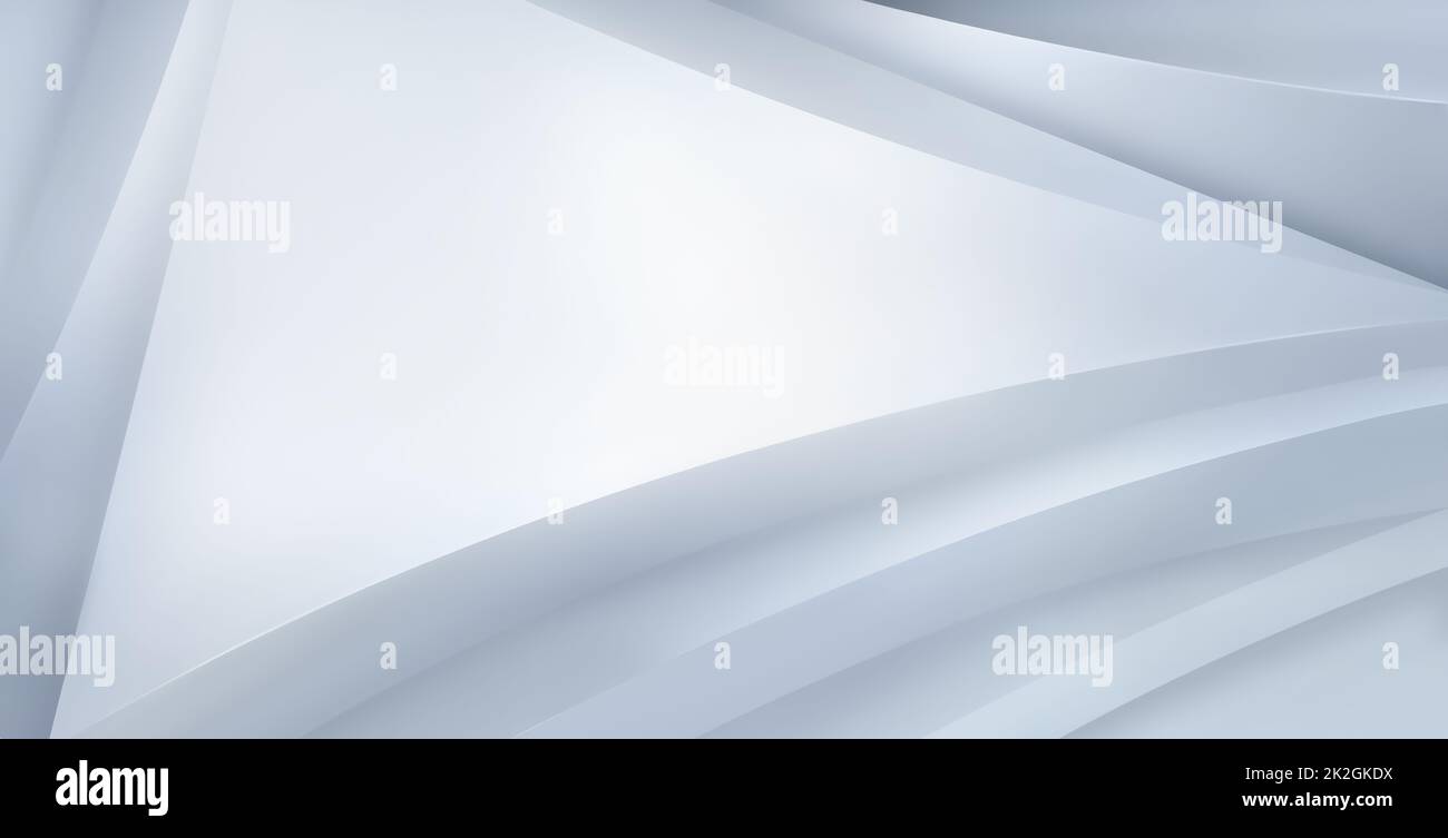 Astratto puro bianco 3D sfondo Foto Stock