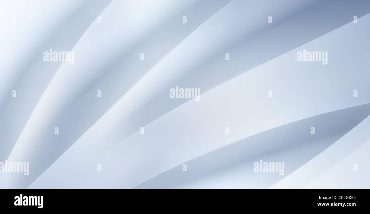 Astratto puro bianco 3D sfondo Foto Stock