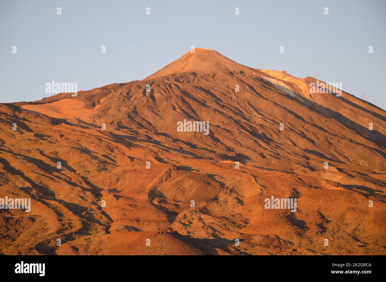 Faccia ovest della cima del Teide. Foto Stock