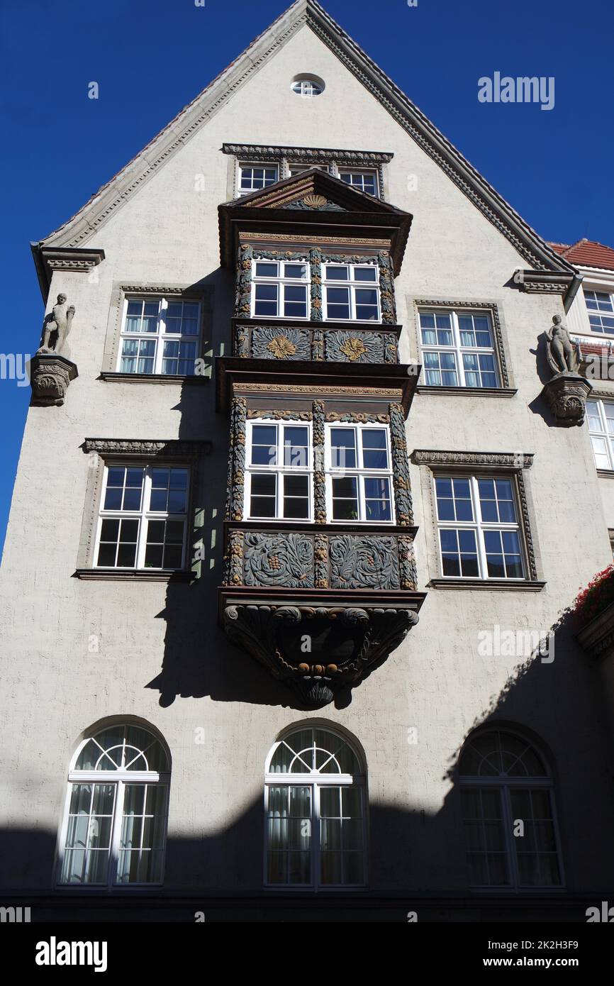 Vecchia architettura a Halle an der Saale Foto Stock