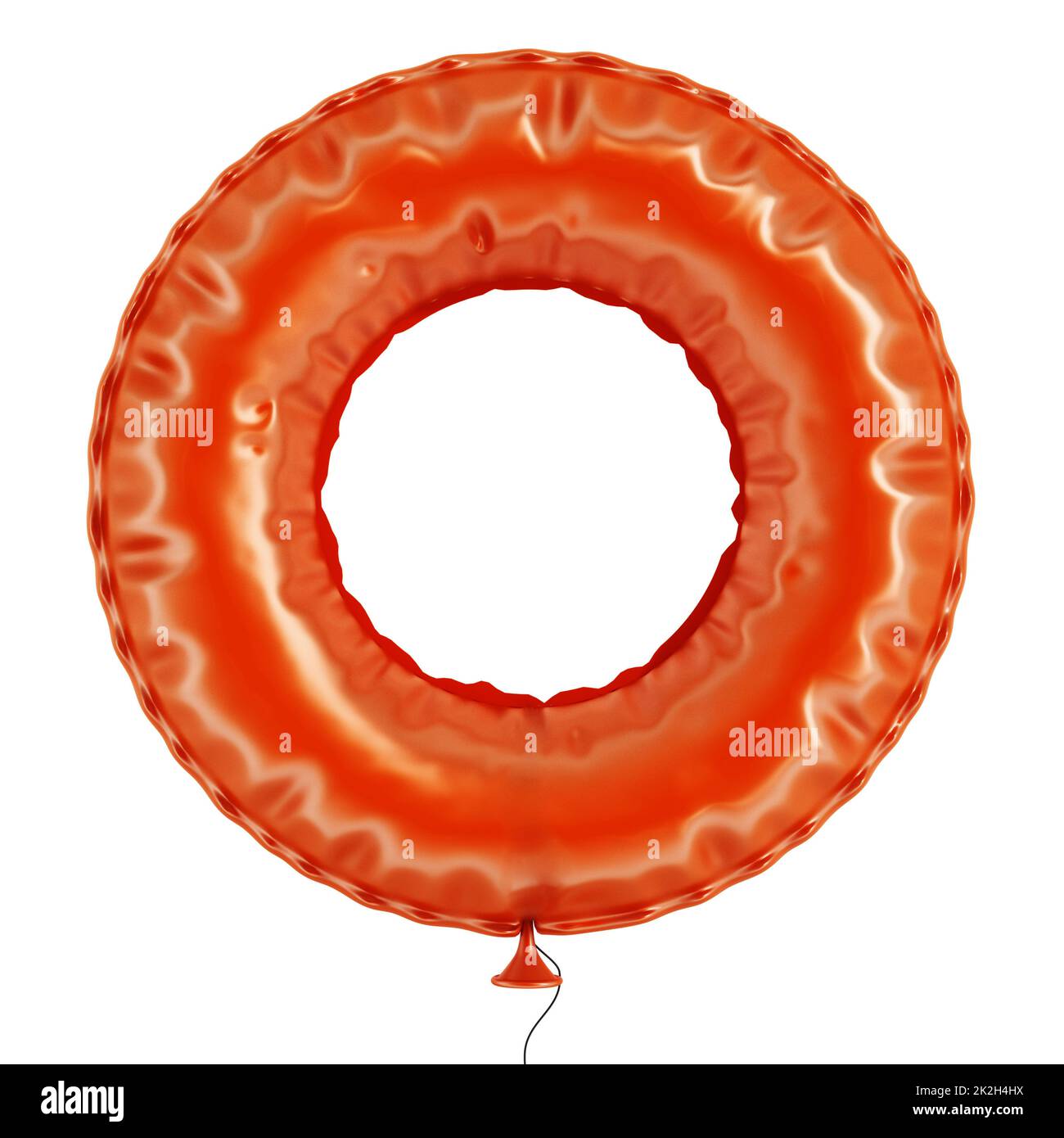 Numero 0 palloncino Foto Stock