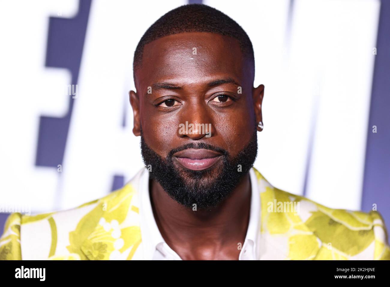 Hollywood, Stati Uniti. 22nd Set, 2022. HOLLYWOOD, LOS ANGELES, CALIFORNIA, USA - SETTEMBRE 22: L'ex giocatore americano di basket Dwyane Wade Wearing Gucci arriva al Los Angeles Special Screening del "The Redeem Team" di Netflix, tenutosi presso il Netflix Tudum Theater il 22 Settembre 2022 a Hollywood, Los Angeles, California, Stati Uniti. (Foto di Xavier Collin/Image Press Agency) Credit: Image Press Agency/Alamy Live News Foto Stock