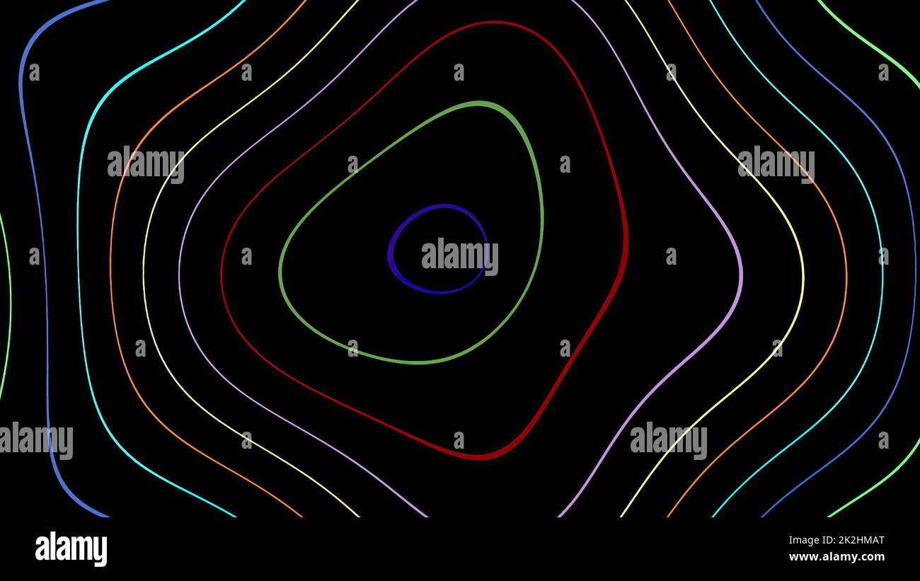 Sfondo grafico psichedelico colorato astratto Foto Stock