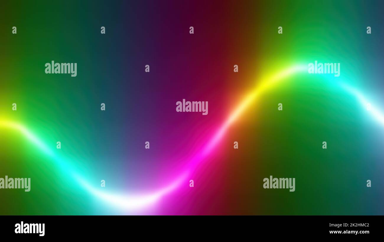 Animazione colorata Abstract Rainbow Spectrum Line Foto Stock