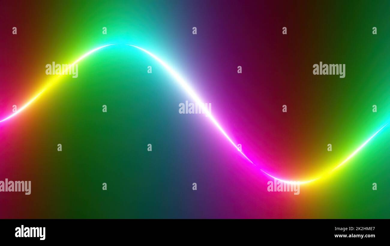 Animazione colorata Abstract Rainbow Spectrum Line Foto Stock