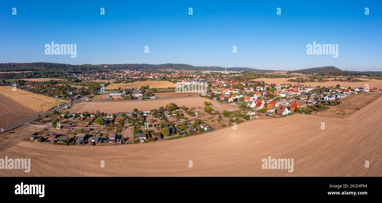 Blick über Blankenburg im Harz Foto Stock