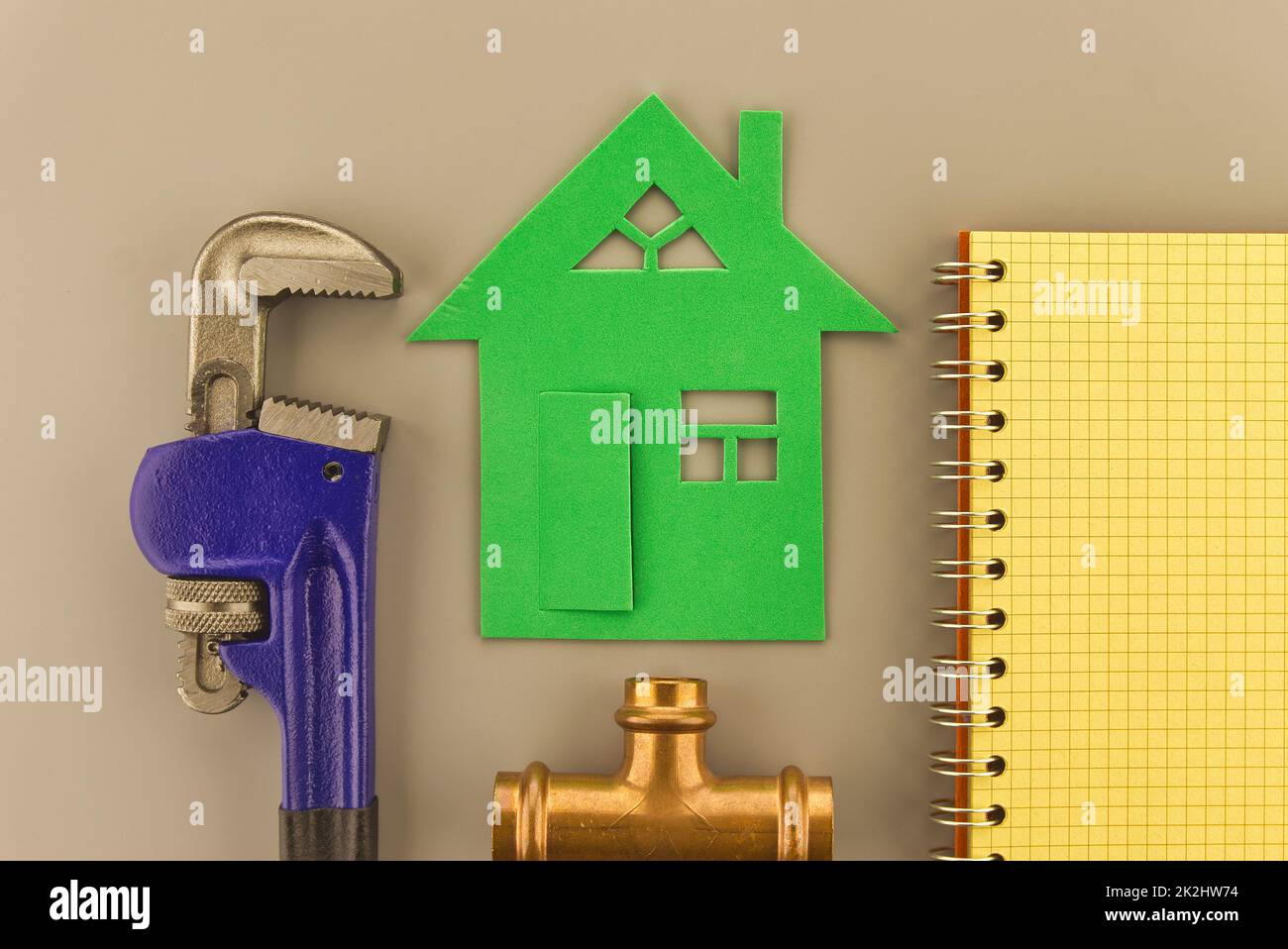 Fai da te, ristrutturazione o nuova costruzione di casa o concetto di casa Foto Stock