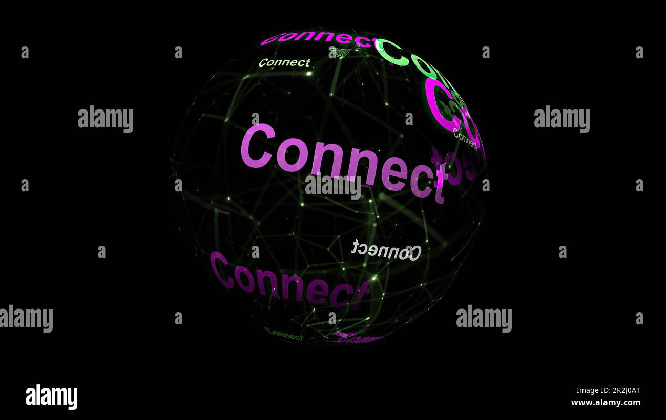 Concetto di connessione sul Web Foto Stock