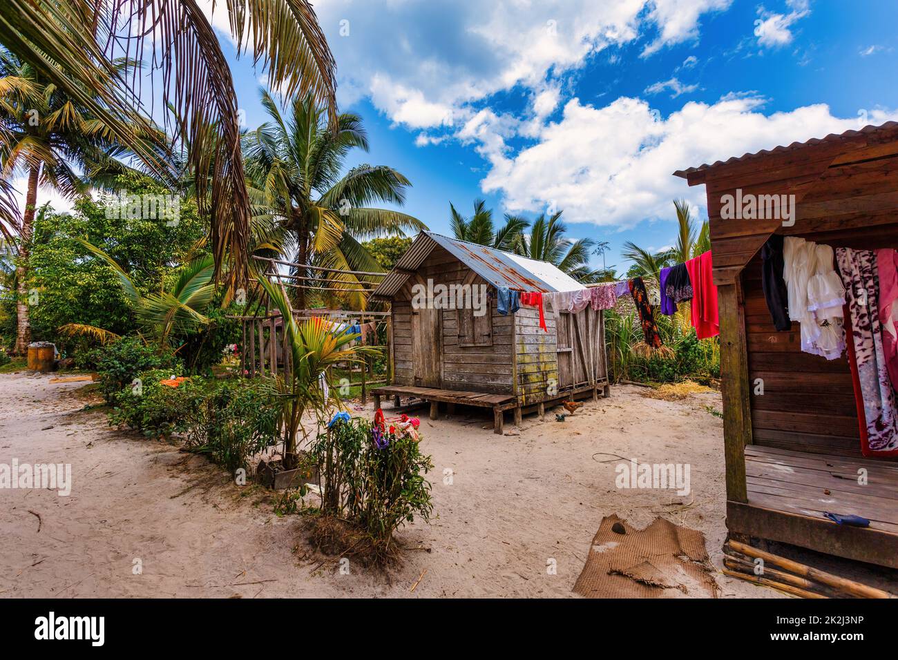Lavanderia giorno a Masoala, Madagascar Foto Stock