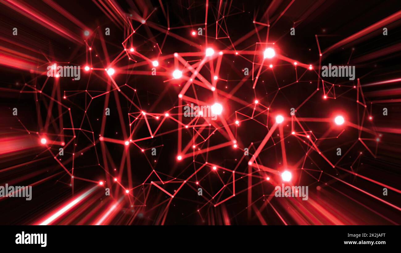 Astratto Plexus tecnologia Scienza e Ingegneria background Foto Stock