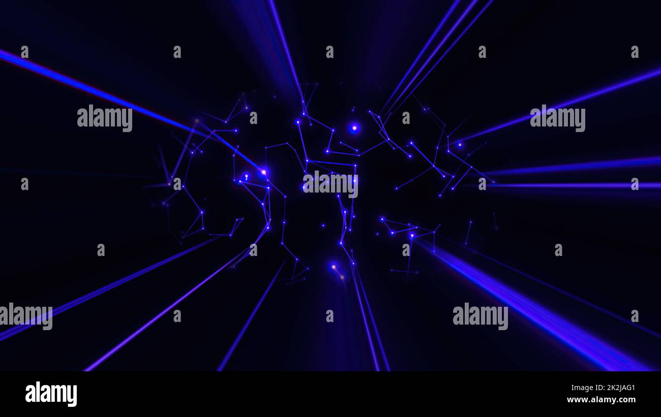 Astratto Plexus tecnologia Scienza e Ingegneria background Foto Stock