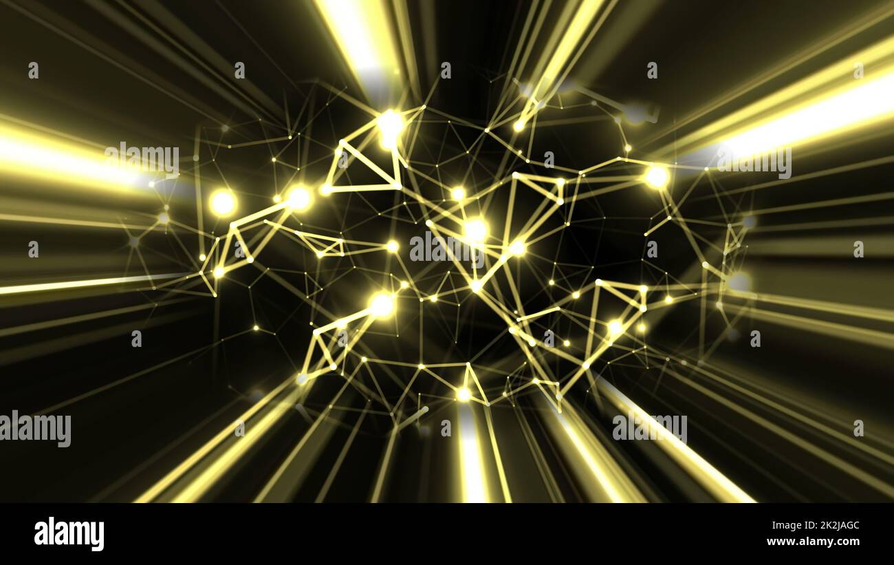 Astratto Plexus tecnologia Scienza e Ingegneria background Foto Stock