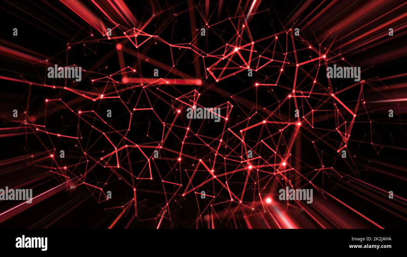 Astratto Plexus tecnologia Scienza e Ingegneria background Foto Stock