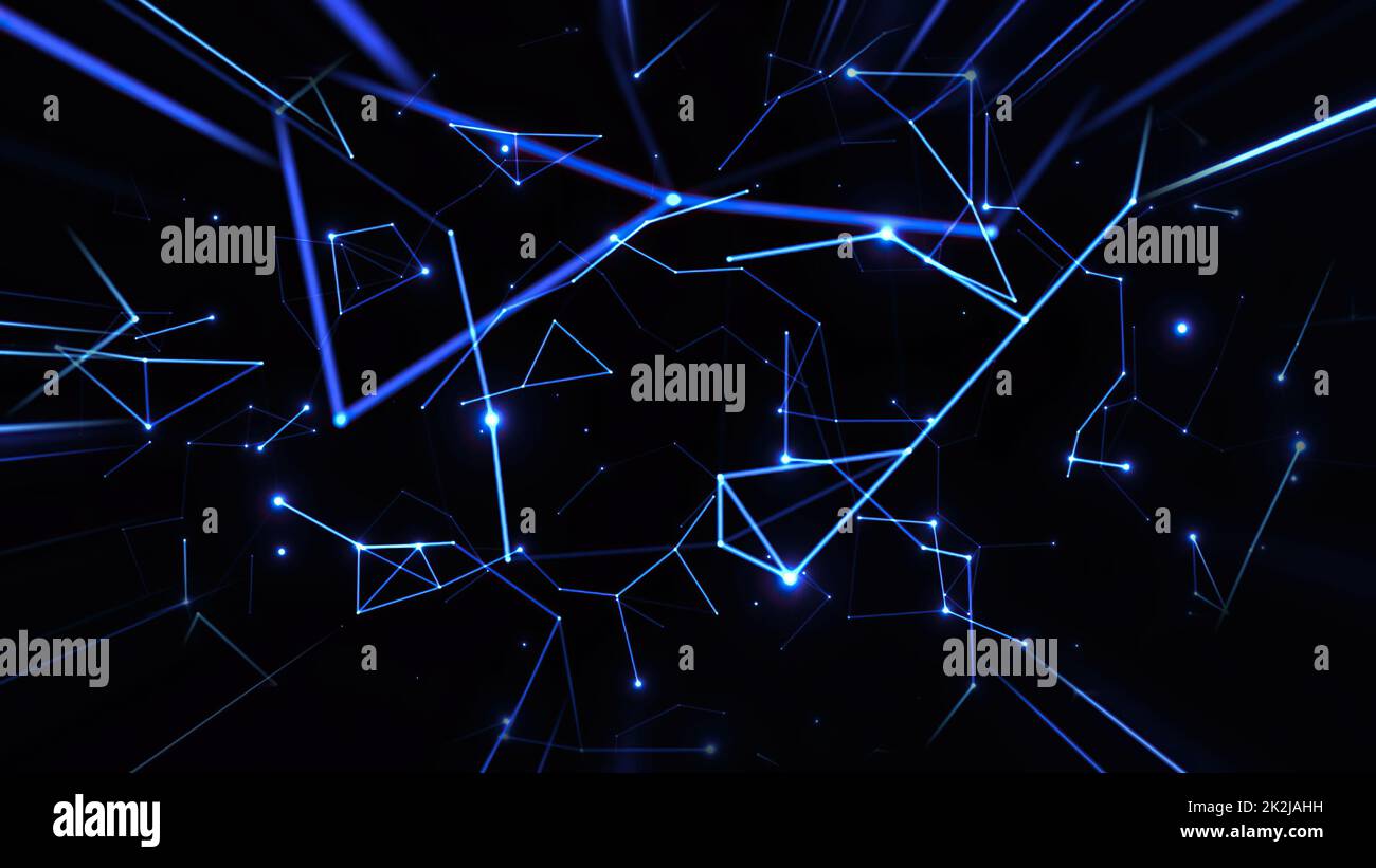 Astratto Plexus tecnologia Scienza e Ingegneria background Foto Stock