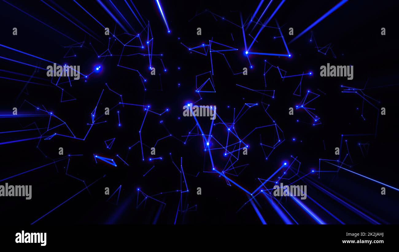 Astratto Plexus tecnologia Scienza e Ingegneria background Foto Stock