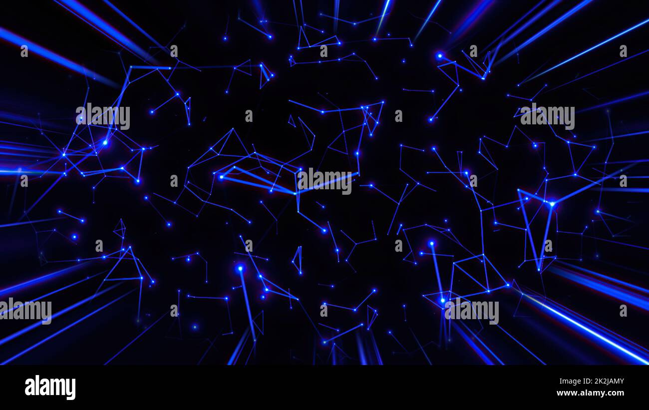 Astratto Plexus tecnologia Scienza e Ingegneria background Foto Stock