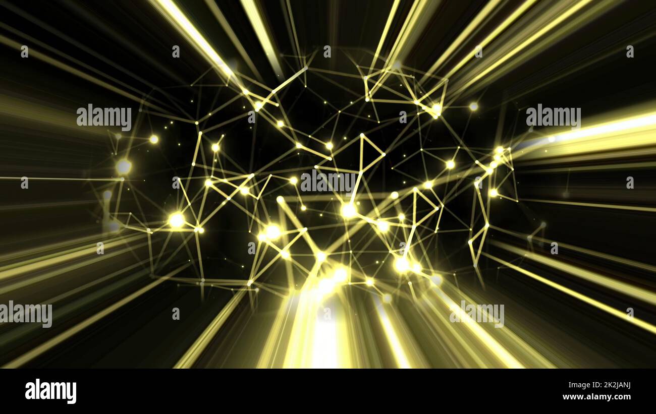 Astratto Plexus tecnologia Scienza e Ingegneria background Foto Stock