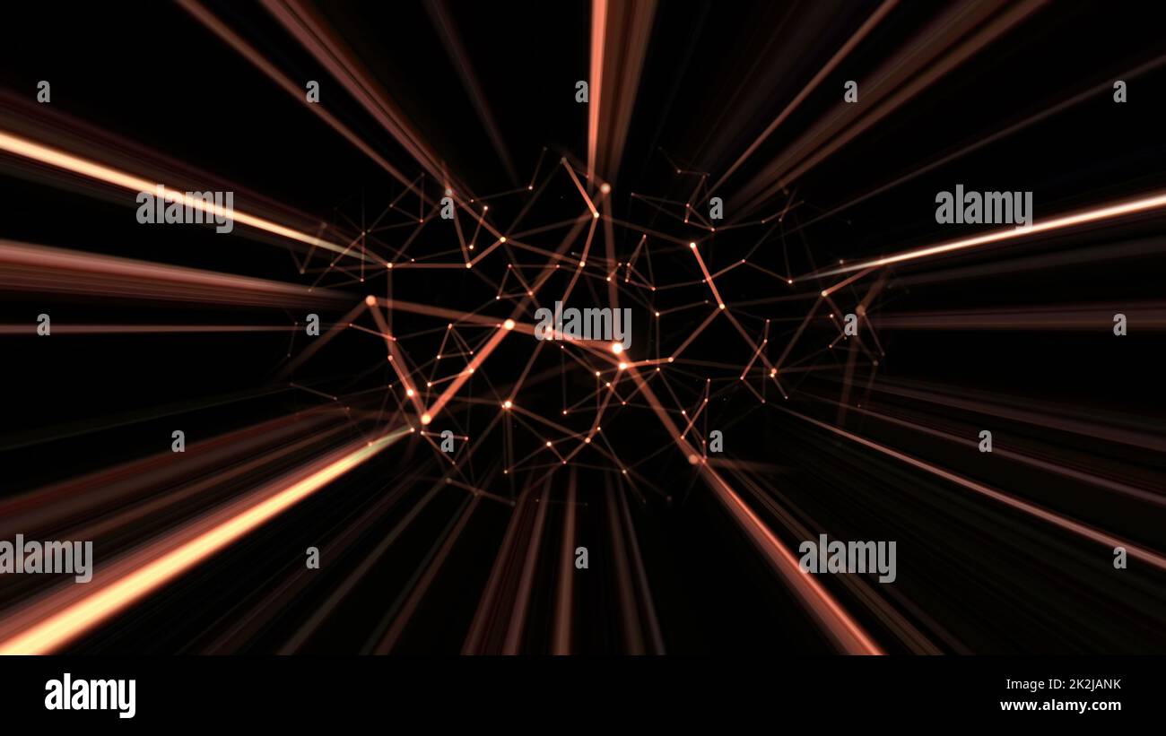 Astratto Plexus tecnologia Scienza e Ingegneria background Foto Stock