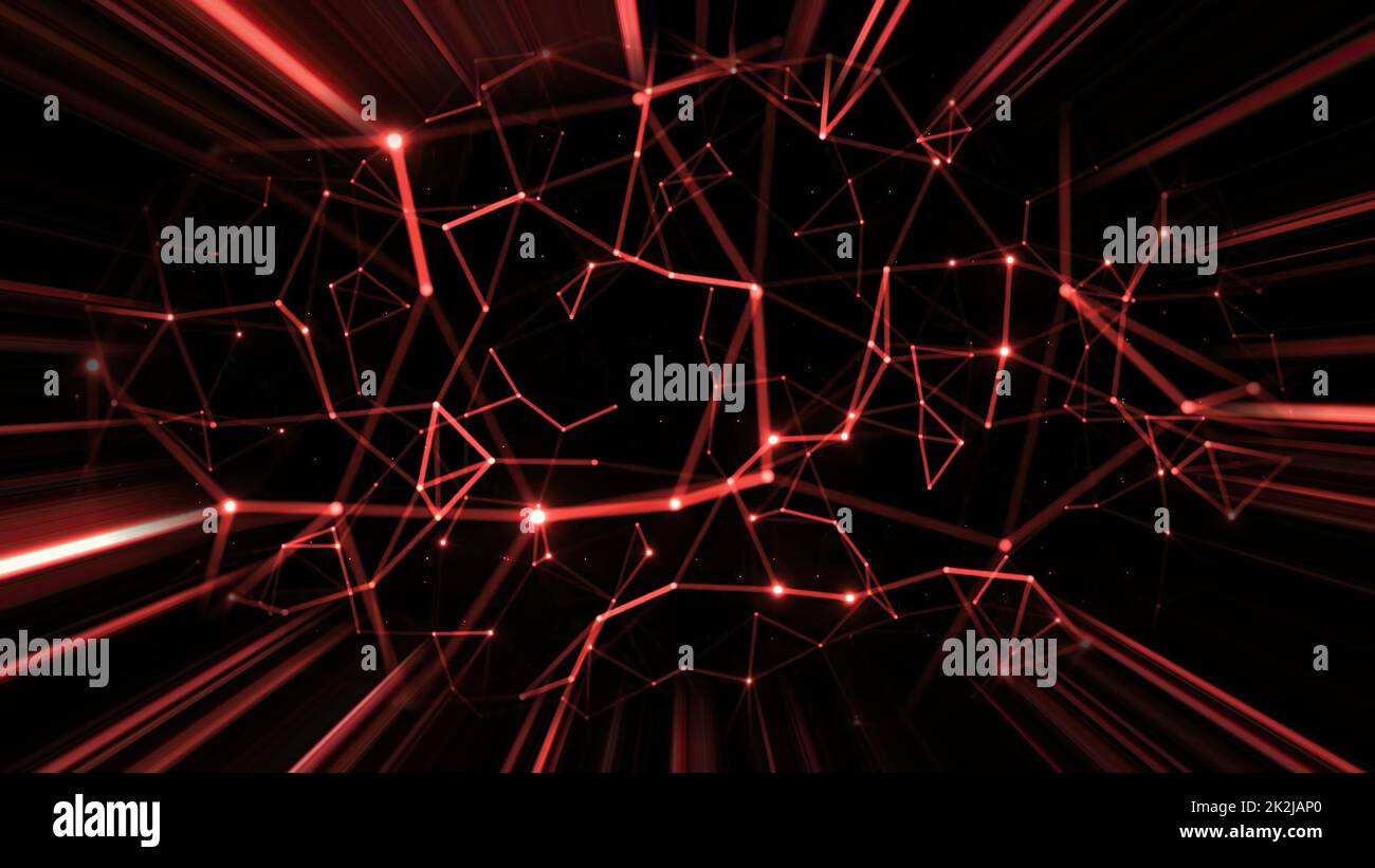 Astratto Plexus tecnologia Scienza e Ingegneria background Foto Stock